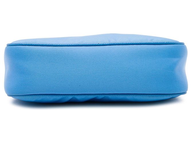 Borsa Blue Prada Mini Saffiano Trimmed Tessuto Re Edition 2005 - vista 3