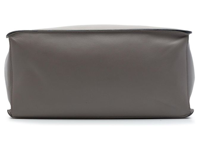 Borsa Satchel Prada City Calf Etiquette Grigia Grigio - vista 3