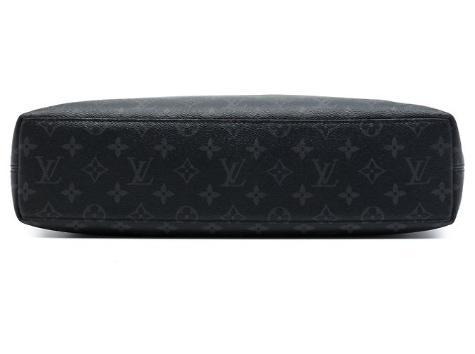 Borsa Business Explorer Louis Vuitton Monogram Eclipse Nera Nero - vista 3