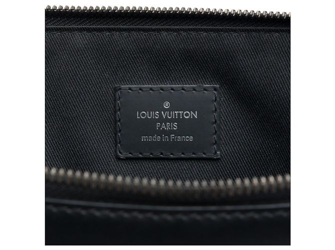 Borsa Business Explorer Louis Vuitton Monogram Eclipse Nera Nero - vista 5