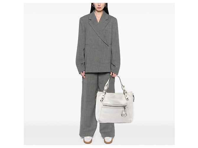 Tote Gucci Icon Bit Zip in pelle di vitello bianca Bianco - vista 6