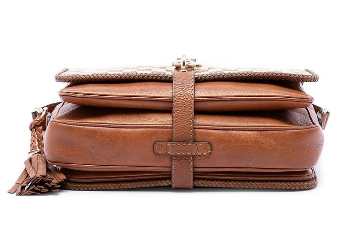 Borsa a tracolla Gucci GG Canvas Marrakech Beige - vista 3
