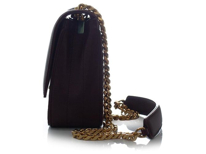 Saint Laurent, borsa a tracolla media in pelle Vicky Rosso - vista 4