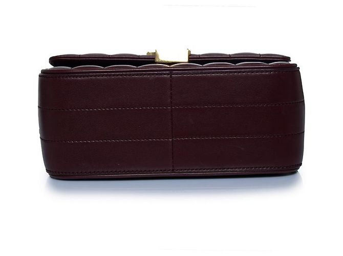 Saint Laurent, borsa a tracolla media in pelle Vicky Rosso - vista 5