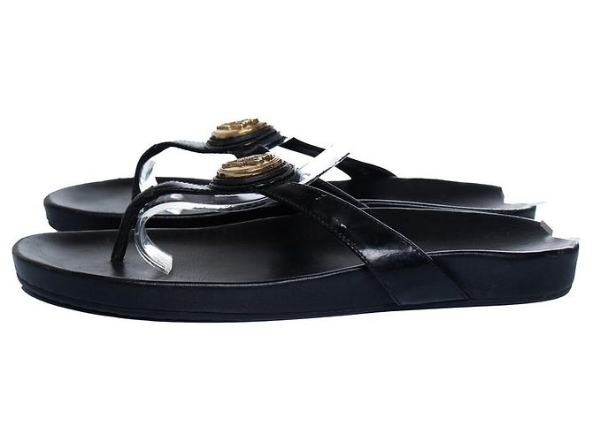 Gucci, sandali Hysteria a T in pelle nera Nero - vista 5