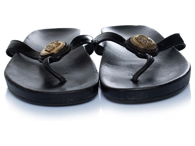 Gucci, sandali Hysteria a T in pelle nera Nero - vista 7