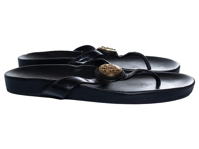 Gucci, sandali Hysteria a T in pelle nera Nero - vista 8