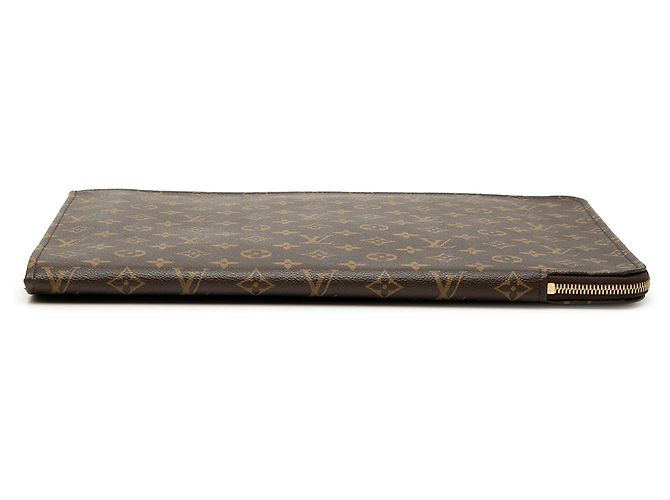 Borsa business Portfolio Poche Documents Monogram Louis Vuitton Marrone - vista 3