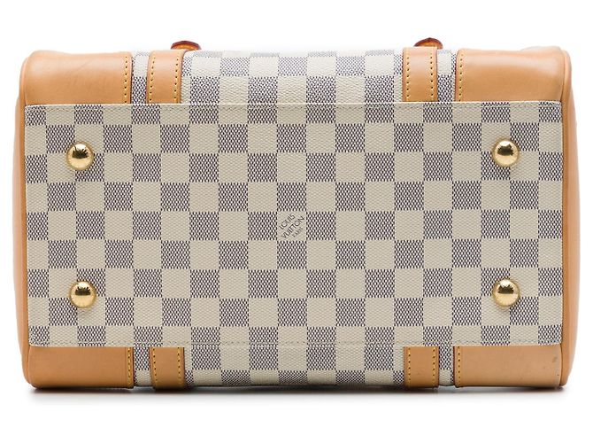 Borsa a mano Louis Vuitton Damier Azur Berkeley bianca Bianco - vista 3