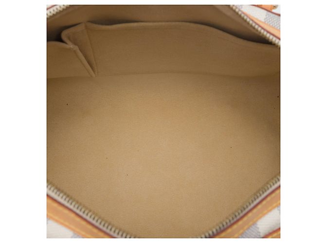 Borsa a mano Louis Vuitton Damier Azur Berkeley bianca Bianco - vista 4