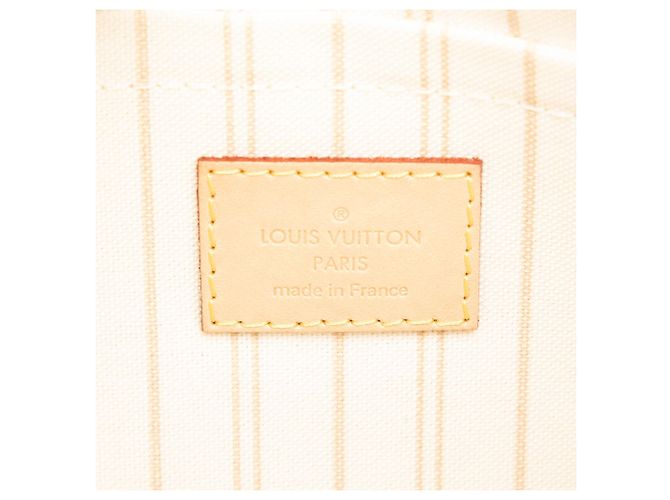 Pouch Louis Vuitton Damier Azur Neverfull MM bianca Bianco - vista 5