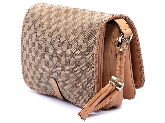 Borsa a tracolla Gucci GG Canvas Marrakech Beige - vista 2