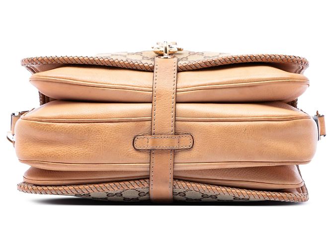 Borsa a tracolla Gucci GG Canvas Marrakech Beige - vista 3
