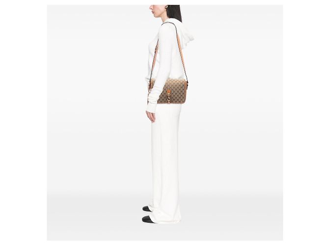 Borsa a tracolla Gucci GG Canvas Marrakech Beige - vista 6