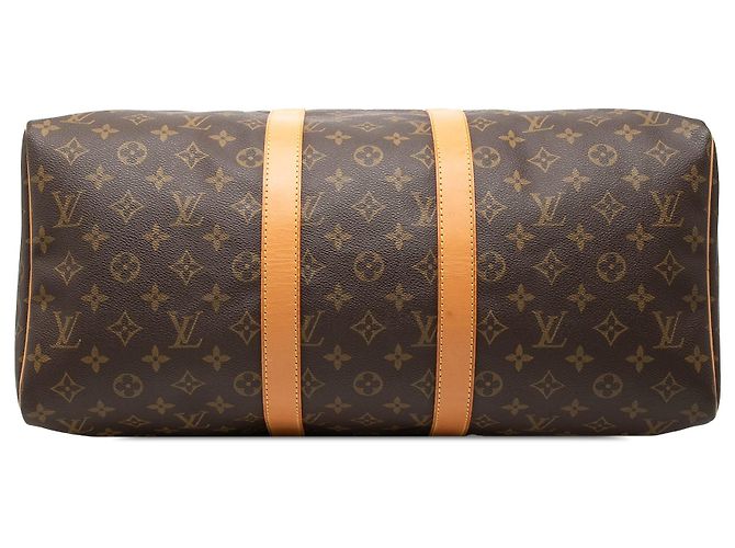 Borsa da viaggio Louis Vuitton Monogram Keepall 45 Marrone - vista 3