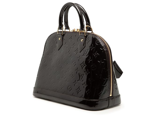 Borsa Louis Vuitton Monogram Vernis Alma PM Purple Porpora - vista 2