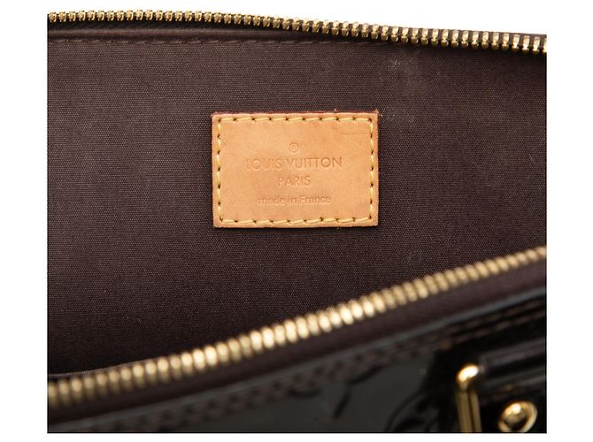 Borsa Louis Vuitton Monogram Vernis Alma PM Purple Porpora - vista 5