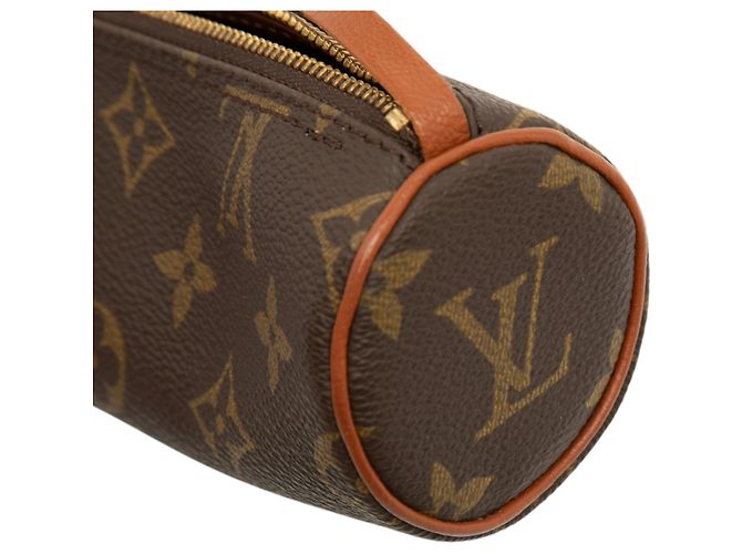 Louis Vuitton Monogram Papillon Pochette Handtasche Braun - Ansicht 5
