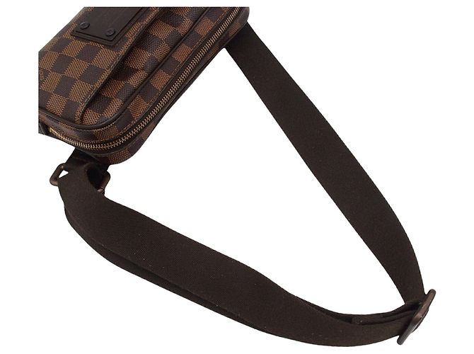 Borsello a vita Louis Vuitton Damier Ebene Brooklyn Marrone - vista 17