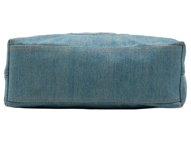 Borsa Tote Soho Chain Gucci Medium in Denim Blu - vista 3