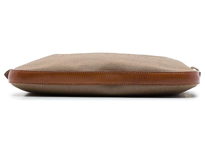 Borsa a tracolla Prada in tela Canapa logo beige - vista 3