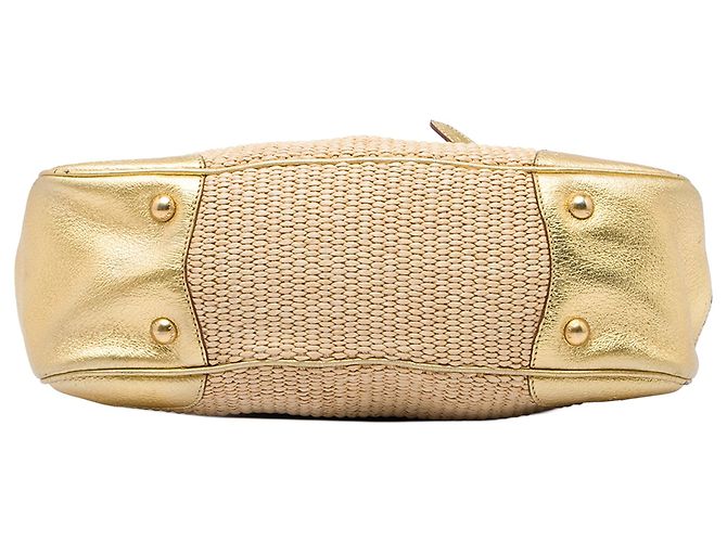 Borsa a tracolla Prada Cinghiale Trimmed Paglia Oro D'oro - vista 3