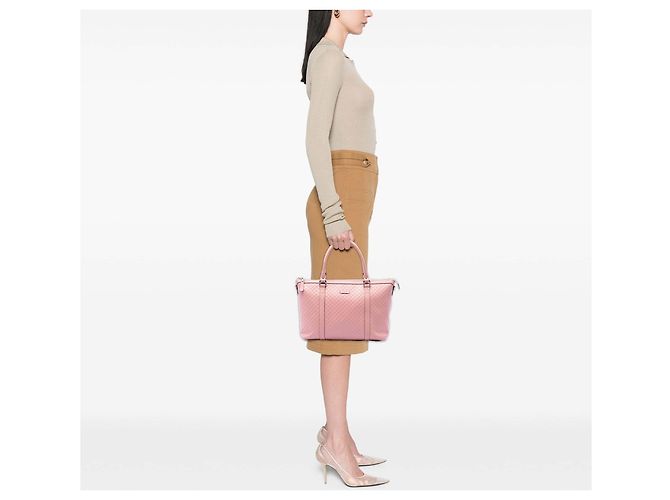Borsa Gucci Joy Medium Microguccissima Rosa - vista 6