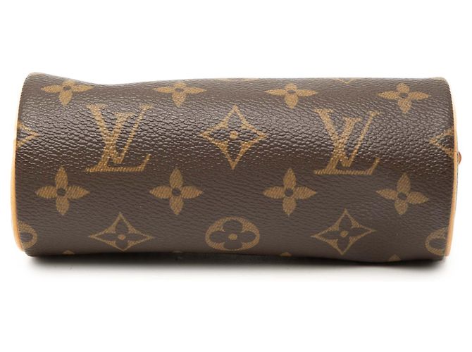 Borsa a mano Louis Vuitton Monogram Papillon Pochette Marrone - vista 3