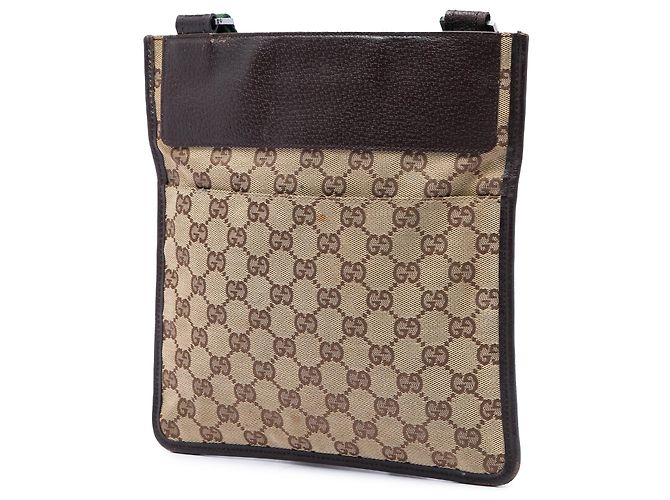 Borsa a tracolla Gucci GG Canvas Web beige - vista 2