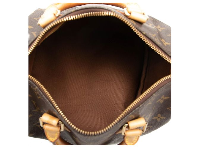 Borsa Boston Louis Vuitton Monogram Speedy 25 Marrone - vista 4