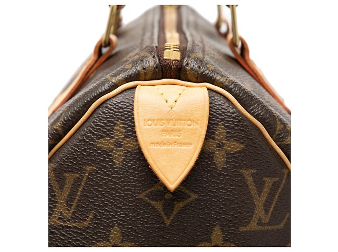 Borsa Boston Louis Vuitton Monogram Speedy 25 Marrone - vista 5