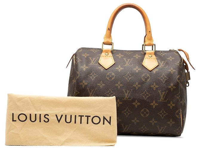 Borsa Boston Louis Vuitton Monogram Speedy 25 Marrone - vista 7