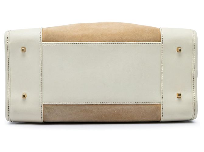 Bolsa LOEWE Amazona 32 em camurça branca - vista 3