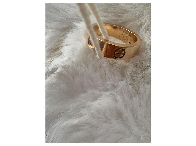 Anello Cartier Love in oro rosa con pietra rosa D'oro - vista 5
