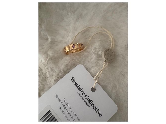 Anello Cartier Love in oro rosa con pietra rosa D'oro - vista 6