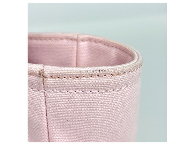 Borsa Tote Chanel in tela rosa - vista 5