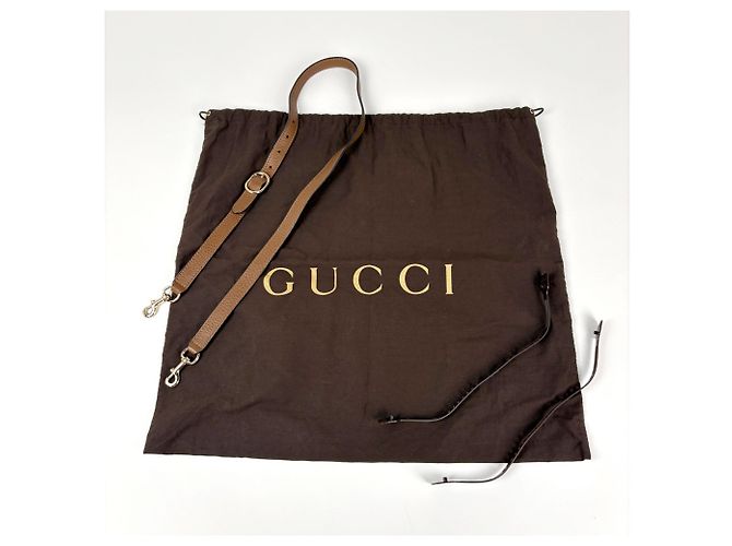 Borsa a mano in pelle media Gucci Bamboo Shopper Marrone - vista 10