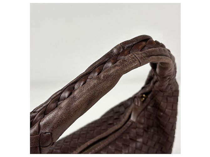 Bolsa de Ombro Hobo Intrecciato Bottega Veneta Marrom - vista 6