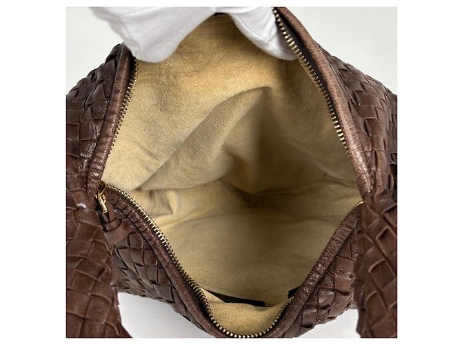 Bolsa de Ombro Hobo Intrecciato Bottega Veneta Marrom - vista 9