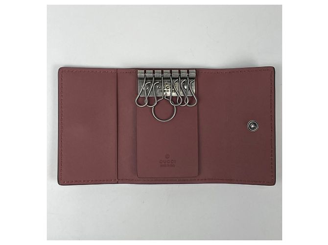 Gucci Beige GG Supreme Schlüsseltasche - Ansicht 6