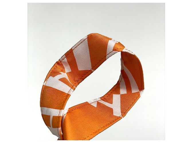 Silk In Hermès Hermes Silky Pop Tote Bag Braun Orange - Ansicht 3