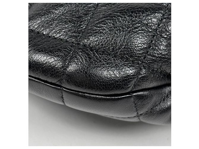 Bolsa de couro acolchoado Yves Saint Laurent Icarino Preto - vista 3