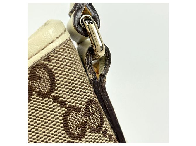 Borsa a tracolla Gucci GG Pattern Bianco Beige - vista 5