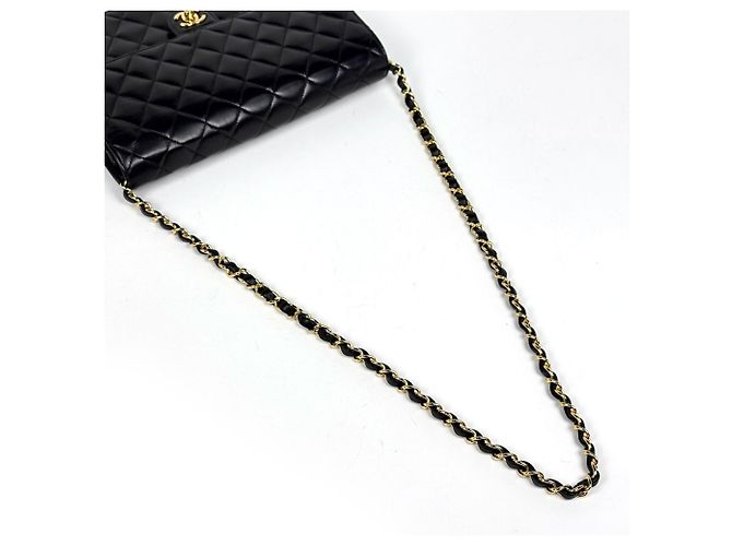 Borsa a tracolla Chanel Matelassé Coco Mark in pelle Nero - vista 7