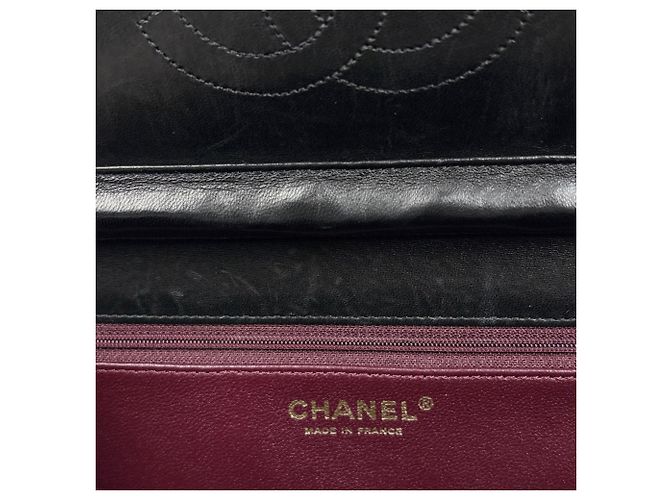 Borsa a tracolla Chanel Matelassé Coco Mark in pelle Nero - vista 9