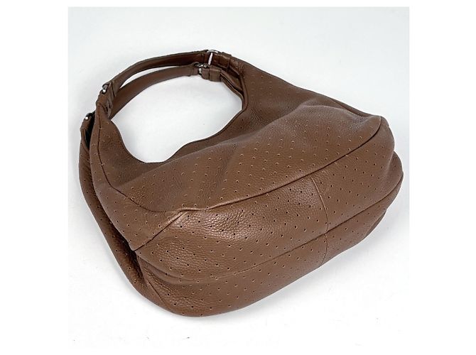 Borsa a tracolla Bottega Veneta Intrecciato Marrone - vista 2