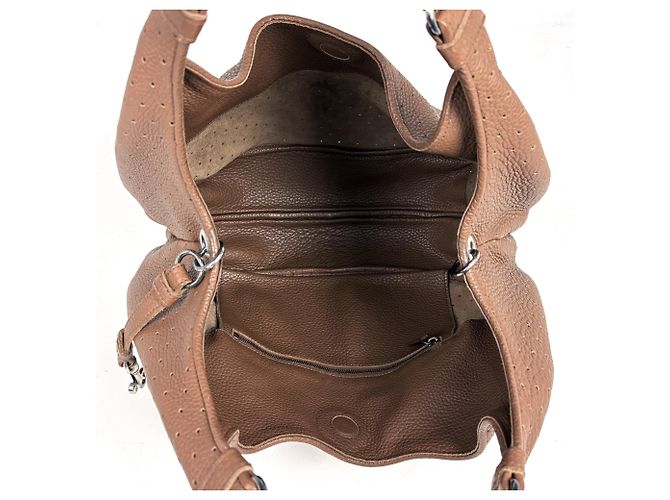 Borsa a tracolla Bottega Veneta Intrecciato Marrone - vista 7