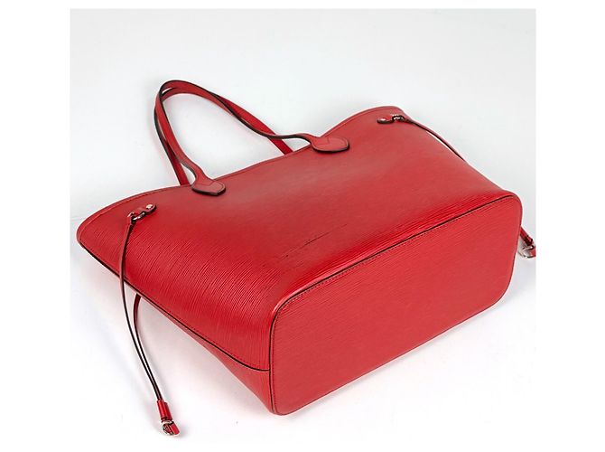 Borsa Tote Louis Vuitton Neverfull MM Rosso - vista 2