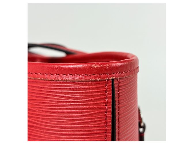 Borsa Tote Louis Vuitton Neverfull MM Rosso - vista 6