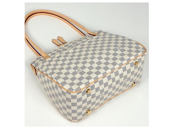 Borsa a tracolla Louis Vuitton Figeri PM Bianco - vista 2